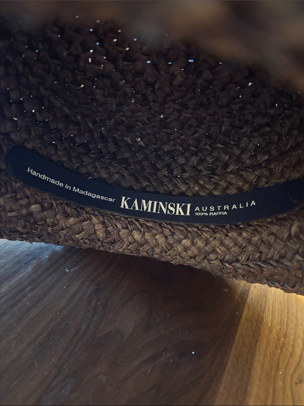 Helen Kaminski Handmade in Madagascar Woven Raffia Sun Hat - Natural Brown - Picture 5 of 8